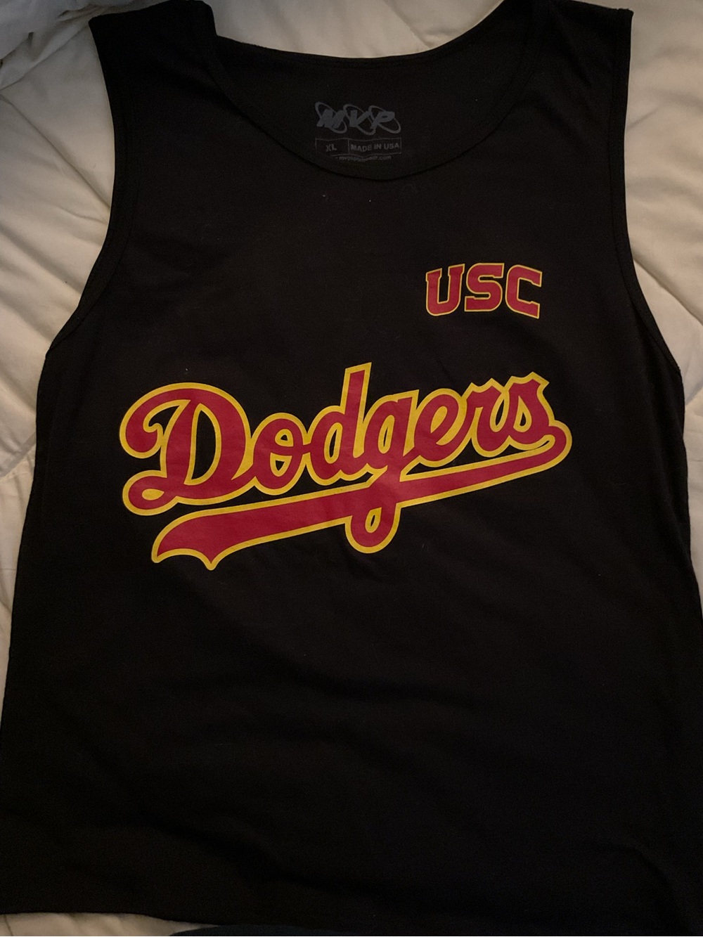 Rare USC Dodgers Black Tank Top